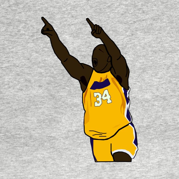 Shaq/Shaquille O'Neal Point - NBA Los Angeles Lakers by xavierjfong